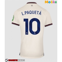 Moške Nogometnih dresov West Ham United Lucas Paqueta #10 Gostujoči 2025-26 Kratki rokavi